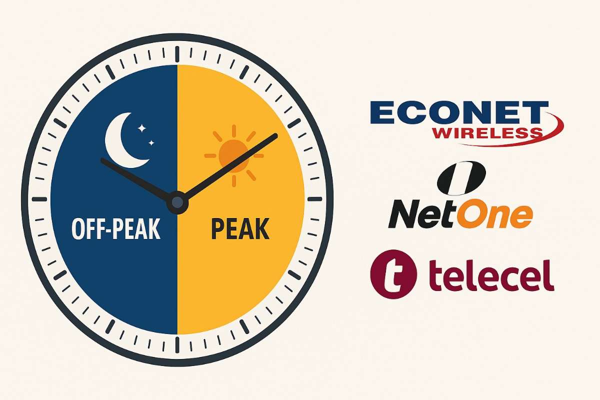 Econet NetOne and Telecel 2025 Off Peak Hours Explained